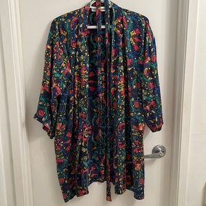 100% Silk Robe - Multicoloured